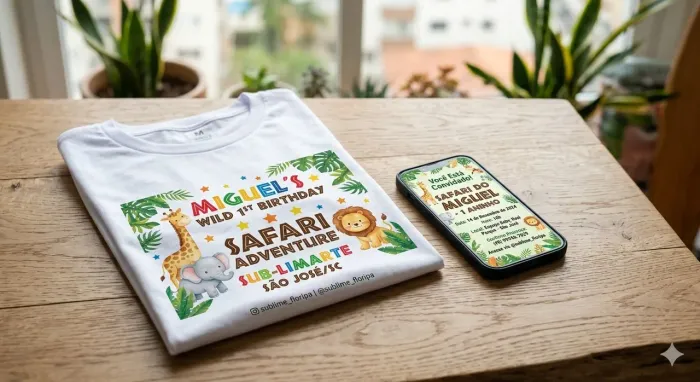 Camiseta+Convite Digital 