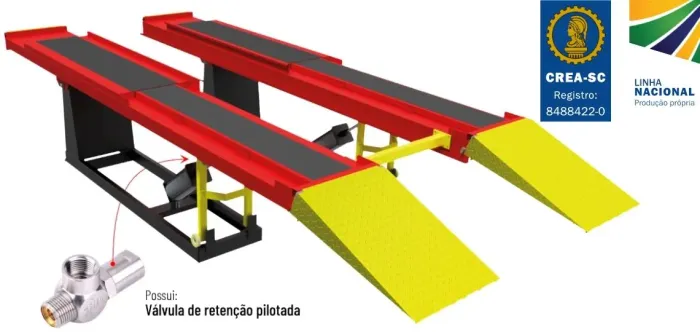 Rampa pneumática 4000kg MGFER nova - FRETE INCLUSO