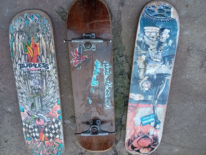 Shapes de skate e trucks crail 