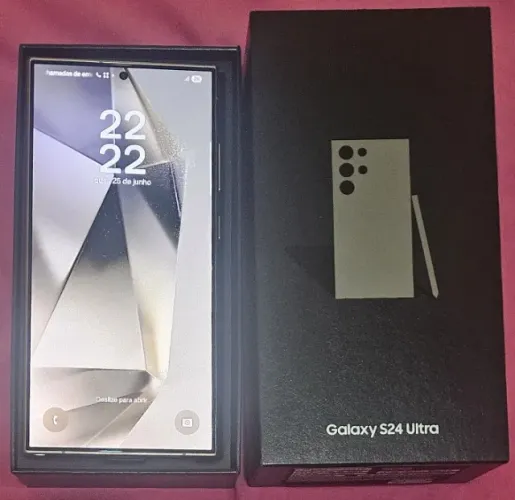 Galaxy S24 Ultra 5G 512GB, 12GB Ram, Tela 6.8", S Pen, 4Câm 200MP, Novíss, Cx, NF, Gar, Tr