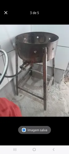Vendo fogareiro mangueira e tacho em perfeitas condicoes
