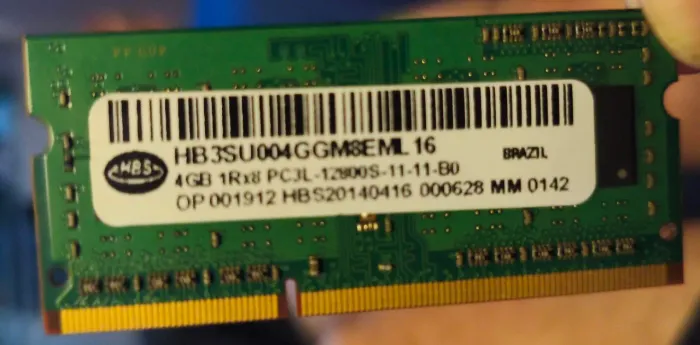 Memória DDR3 - 4GB - Notebook