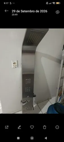 Ducha vertical de inox