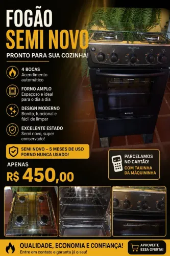 Fogão 4 bocas 