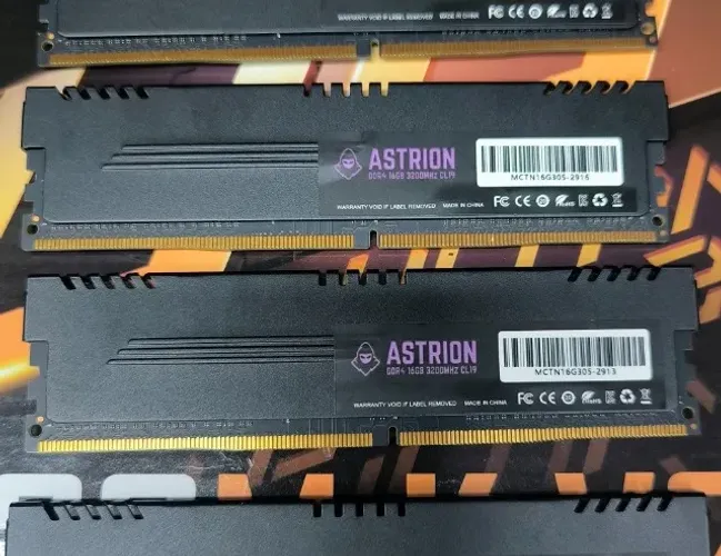 ? Kit Memória RAM DDR4 32GB (2x16GB) 3200MHz Manser Astrion c/ Dissipador + Instalação ?