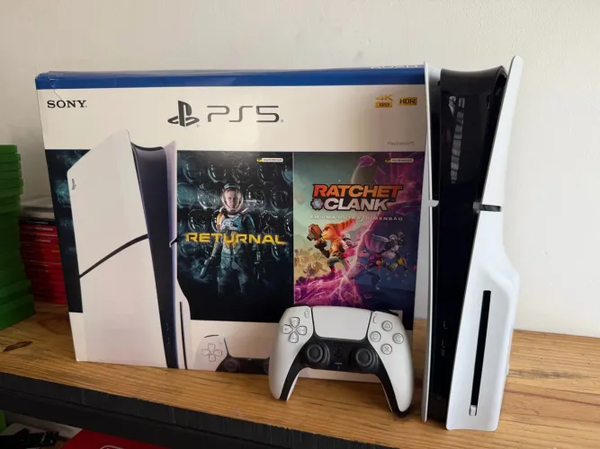 PlayStation 5 Slim 1TB | 1 Controle | Caixa | Console em Perfeitas Condições 