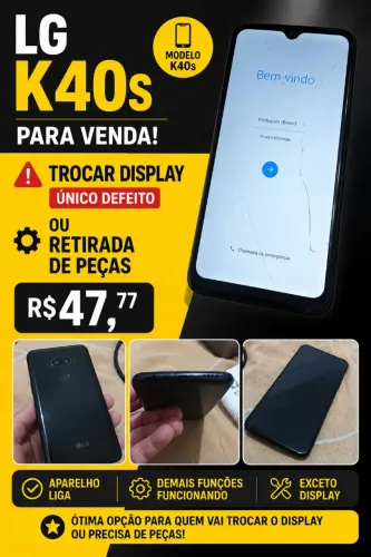 ? LG K40s - Barato! (Leia)