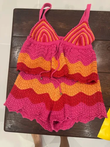 conjunto crochê bynv