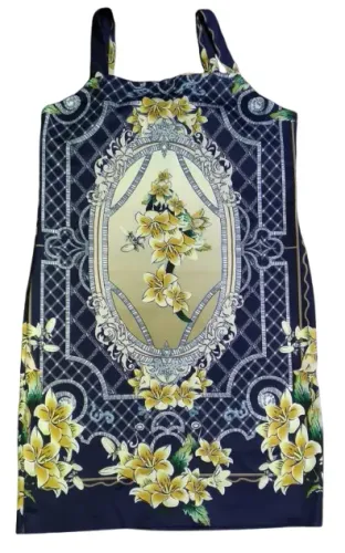 Vestido Azul Flores