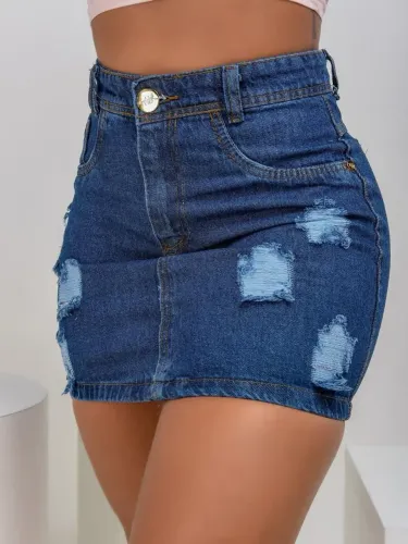 Saias JEANS Feminina BELÍSSIMA
