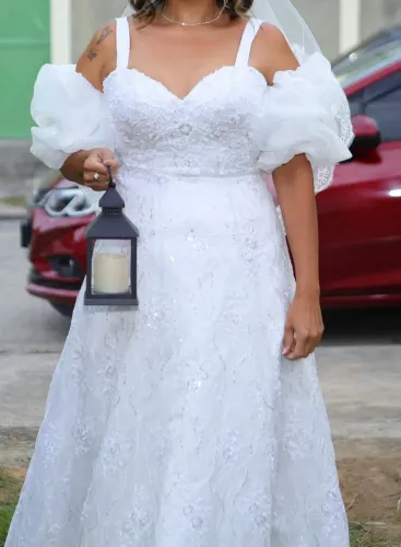 Vestido de Noiva Bordado 38/44