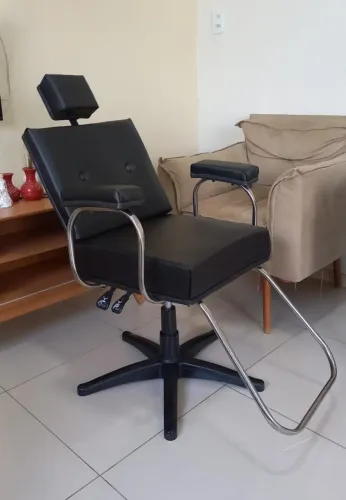 Cadeira salão cabeleireiro reclinável 