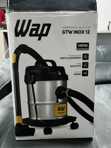 ASPIRADOR DE PO E AGUA WAP GTW INOX 12 ? NOVO SEM USO COM CAIXA ABERTA