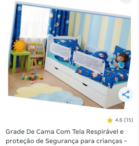 Grade protetor infantil para cama(Par)