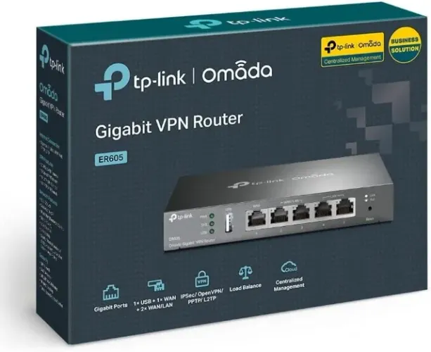 Roteador TP-Link TL-ER605 V2 Gigabit MultiWAN Load Balance - Novo c/ garantia - Nexo Store