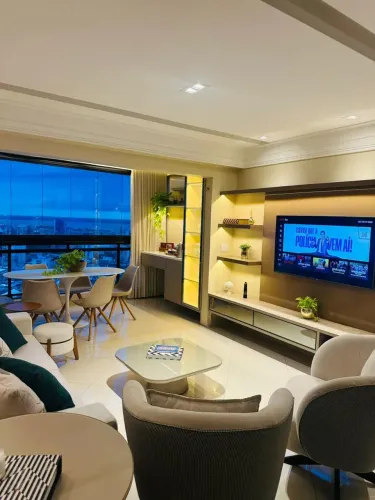 Apartamento MOBILIADO Village Moon - 3/4 - 2 Suites - 127m² - 2 Vagas - Andar Alto - Vista