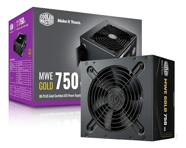 Fonte Cooler Master MWE Gold 750 V3 750W ATX 3.1 Preto LACRADO