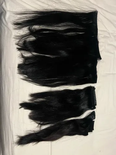 Mega Hair Brasileiro Regional 272g Castanho Escuro - 10 Faixas Fita Adesiva