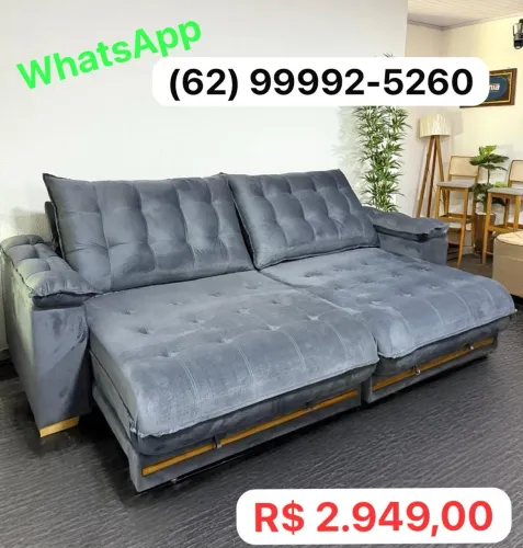 Sofá retrátil e reclinável pronta entrega ///