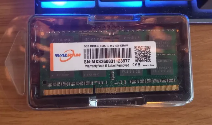 Memória 8Gb DDR3L Notebook 1600Mhz Nova