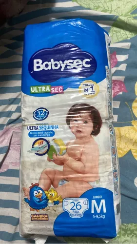 Fralda Babysec M 26 unidades