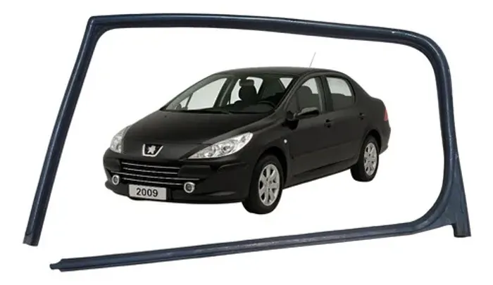 Borracha Vidro Traseira Esquerda Peugeot 307 Sedan 2009 Preto