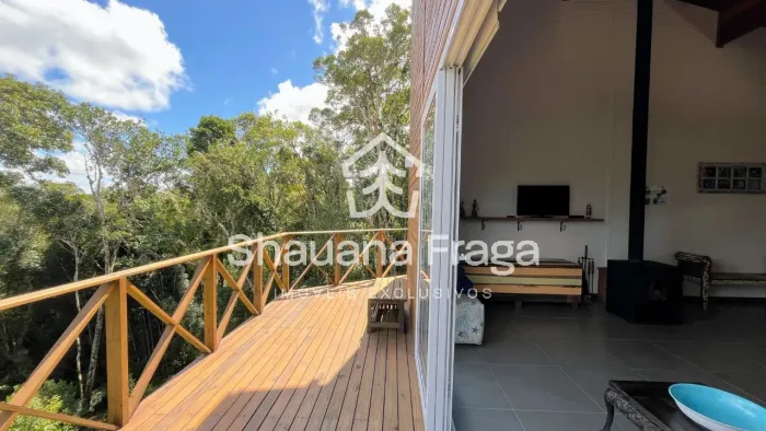 Rancho Queimado - Casa em Condomínio | 2 Suítes | Jacuzzi | Vista Pôr do Sol | Lareira e C
