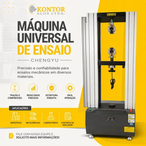 Máquina Universal de Ensaios Chengyu 10 Toneladas - Tração e Compressão