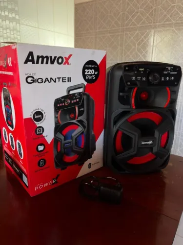 CAIXA DE SOM AMVOX GIGANTE II - 220W RMS ?