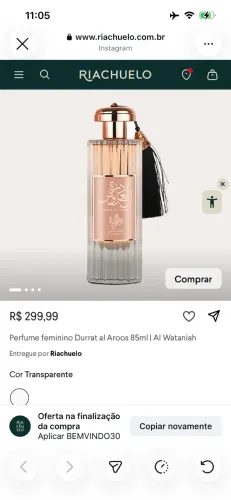 perfume Durrat al Arros Al Wataniah ORIGINAL NOVO R$150