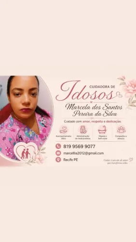 Olá sou cuidadora de idosos 