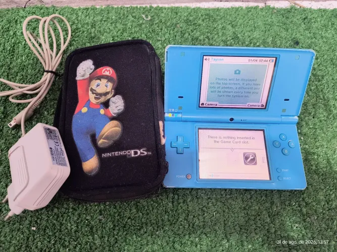 Dsi completo com a fita do Sonic