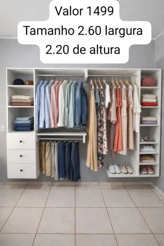 Closet com gavetas para lojas ou quartos a pronta entrega