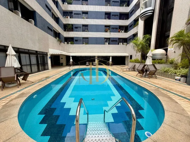 THE PLAZA - Residence Service - Ondina Oportunidade! Vendo quarto e sala, 35 m², andar int