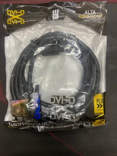 Cabo DVI-D x DVI-D 2 metros alta resolução