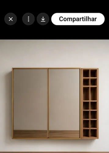 Barzinho Suspenso com Portas Reflecta
