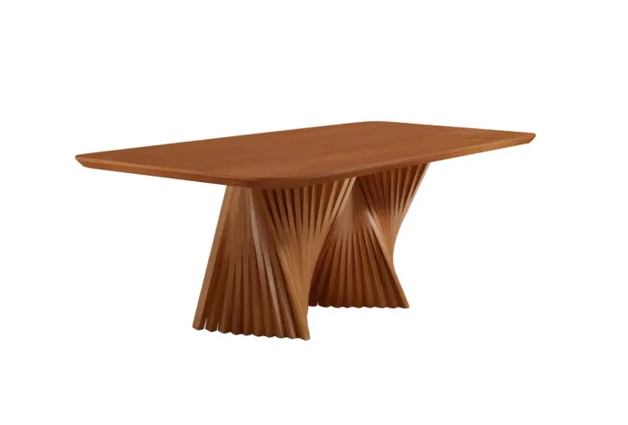           *MESA ILHABELA TAMPO RETANGULAR 1,80 X 90 LAMINADO C/ 6