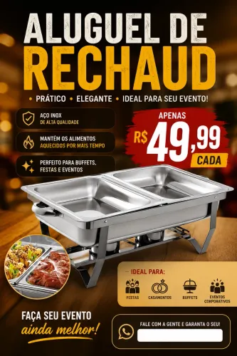 ALUGUEL DE RECHAUD ? APENAS R$ 49,99 CADA!