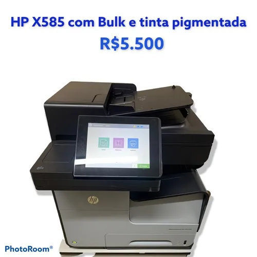Hp Pro X585 x476 com Bulk ink tinta pigmentada 