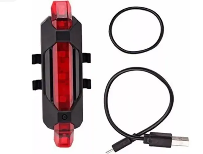 Lanterna traseira vermelha, bike.