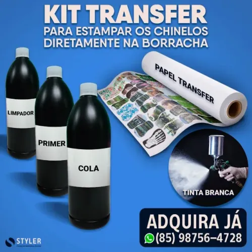 Kit Transfer Para Estampar Chinelos
