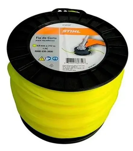 Fio Nylon Roçadeira Quadrado 3,0mm Rl 312 Mts Original Stihl