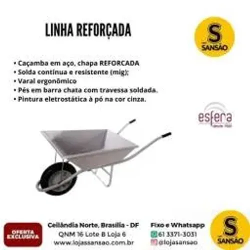 Carrinho de Mão G-22 Extra Reforçado