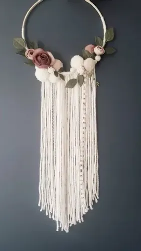 Mandalas em macramê 