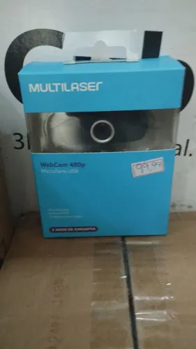 Webcam Multilaser com Microfone USB