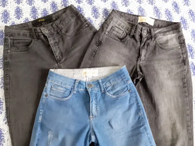 3 Calças Jeans Femininas Zoomp tam. 38