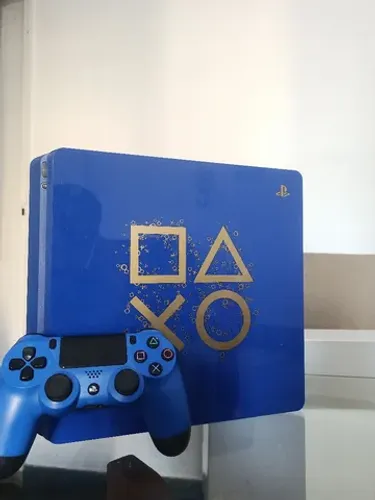 PS4 slim Days of play blue com caixa - PLAYHOUSE