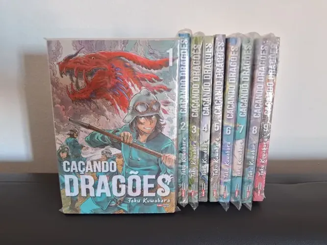Mangá Caçando Dragões - Volumes 1 ao 9 - Editora Panini