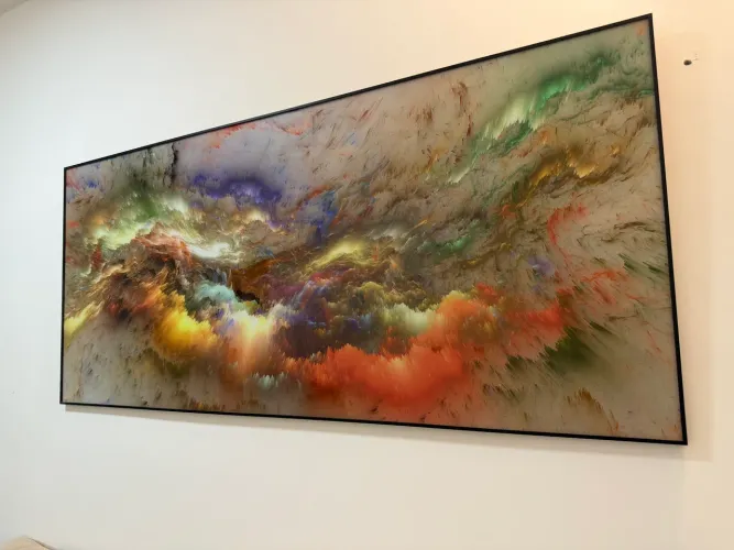 Quadro 180x80 impressão em vidro 