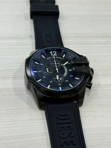 Relógio Diesel Preto 54mm - Premium - Pulseira de Borracha - Masculino